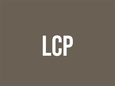 what does lcp mean in counseling