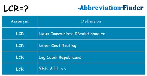what does lcr mean text