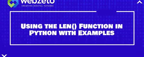 what does len function mean in python