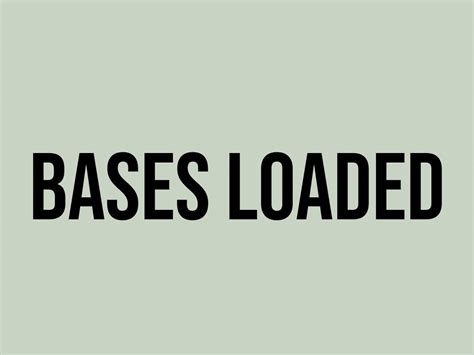 What Does Loaded Bases Mean