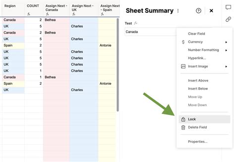 What Does Locking A Column Do In Smartsheet
