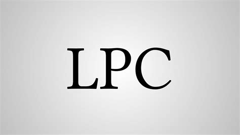 what does lpc stand for