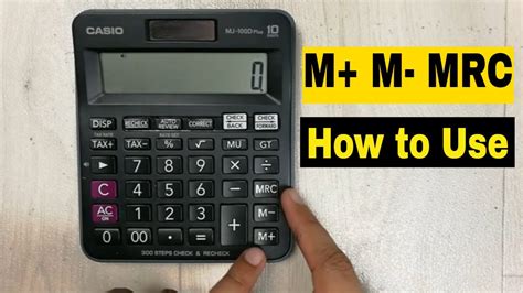 What Does M- Mean On A Calculator