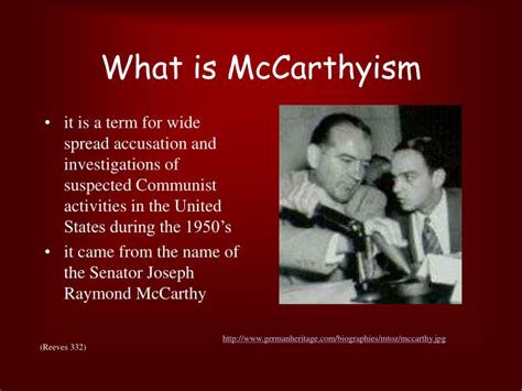 what does mccarthyism refer to