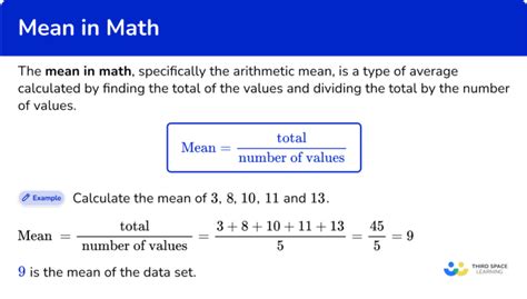 what does mean in math data