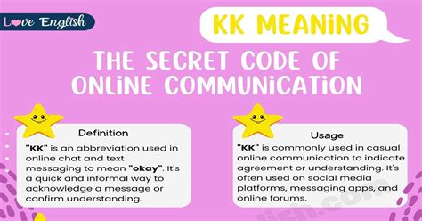 What Does Mean Kk