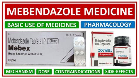 what does mebendazole treat