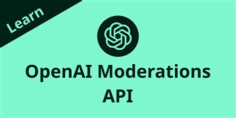 what does moderation api in openai mean