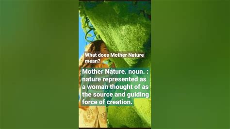 what does mother nature means