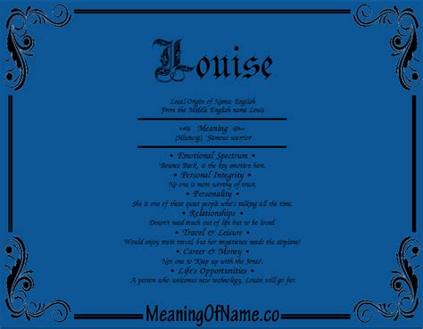 Unlocking the Meaning: What Does Name Louise Mean?