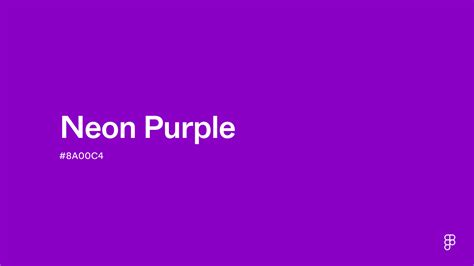what does neon purple look like