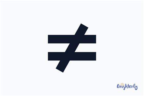 what does not equal mean in math