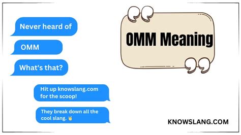 What Does OMM Mean In Social Media? Mastery Wiki