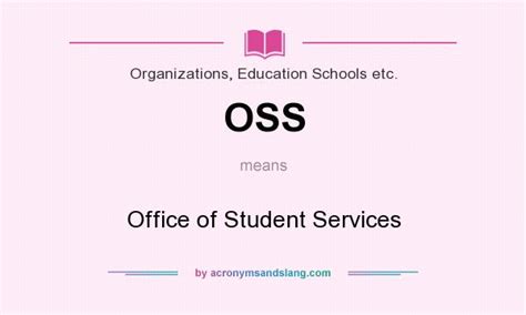 what does oss mean in school