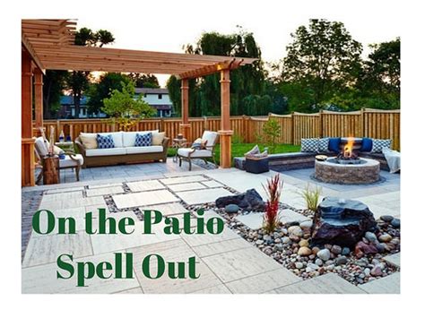 What Does Patio Spell