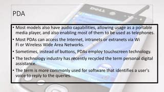 What Does Pda Stand For In Technology