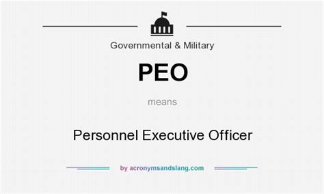what does peo stand for army