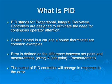 What Does Pid Stand For In Computers