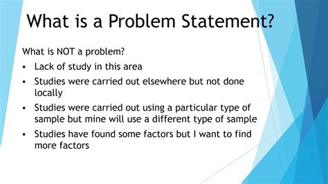 what does problem statement mean in a science project