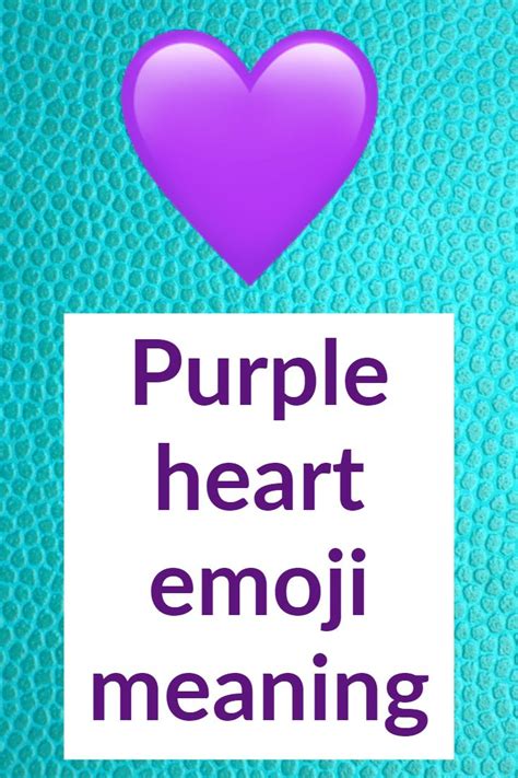 what does purple heart mean in text message