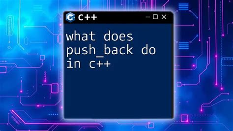 what does push_back do in c++