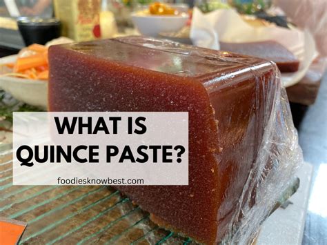 What Does Quince Paste Taste Like