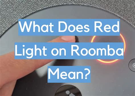 what does red light mean on roomba