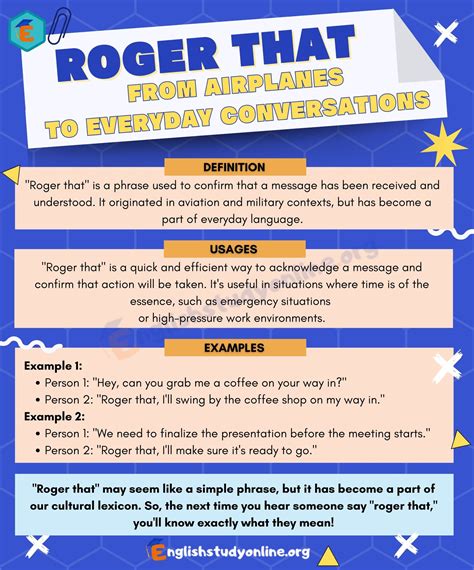 What Does Roger Mean