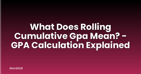 What Does Rolling Numbers Mean