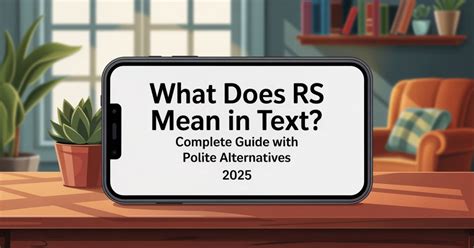 what does rs mean in text messaging