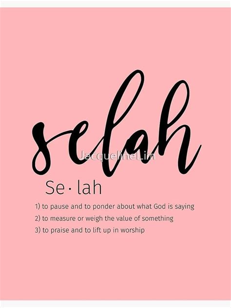 What Does Selah Mean In The Scriptures