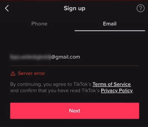 What Does Server Error Mean Tiktok