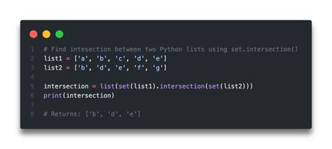 what does set intersection do in python