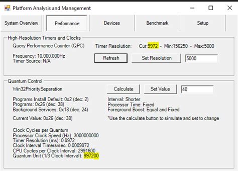 what does set timer resolution do