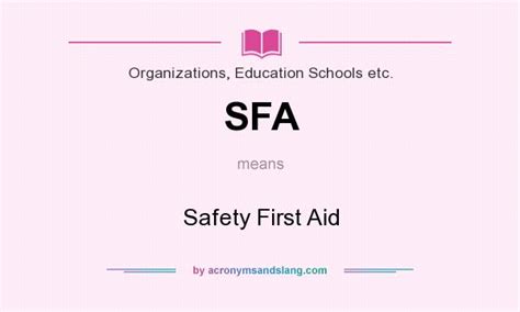 what does sfa stand for in school