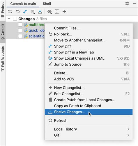 What Does Shelve Changes Do