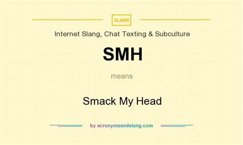 what does smack mean in slang