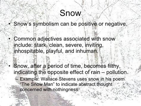 what does snowy mean