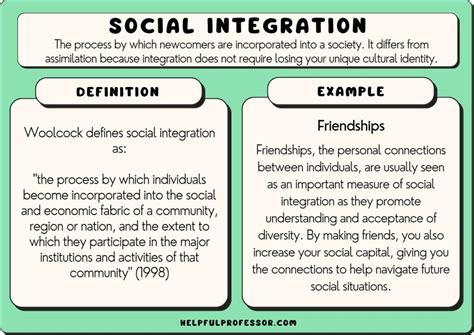 what does social integration mean