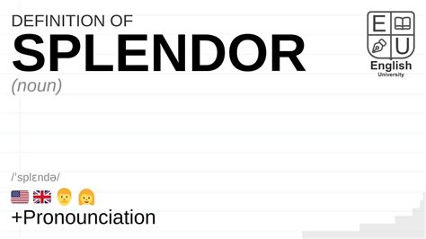 what does splendor mean