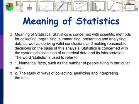what does statistical mean in math
