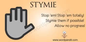 what does stymie means
