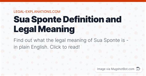 what does sua sponte mean in legal terms