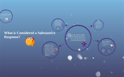what does substantive responses mean
