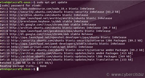 what does sudo apt-get update do