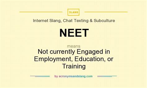 what does the acronym neet stand for