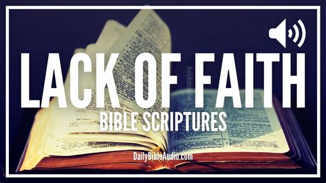 what does the bible say about a lack of faith