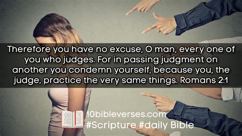 what does the bible say about condemning yourself