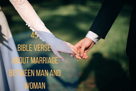 what does the bible say about marriage between a man and a woman