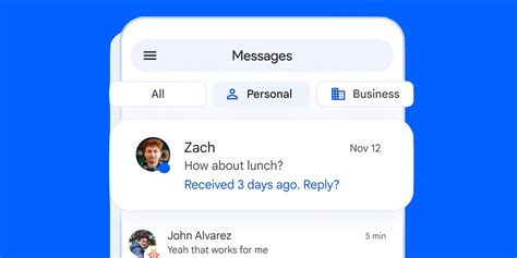 what does the blue dot mean on android messages